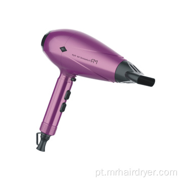 Secador de cabelo com motor DC com função de refrigeração